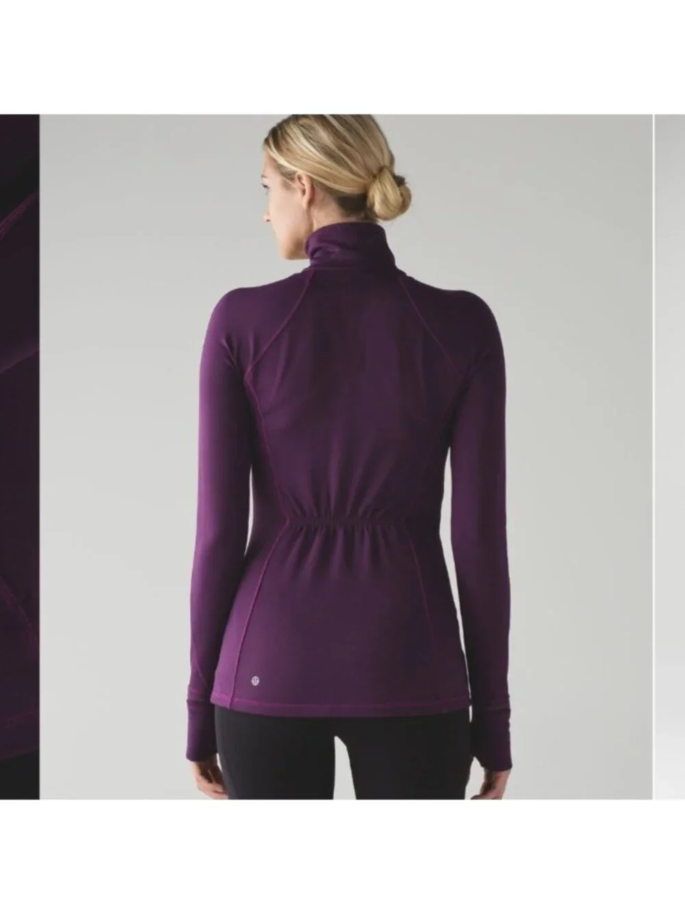 Lululemon First Mile 1/2 Zip Darkest Magenta